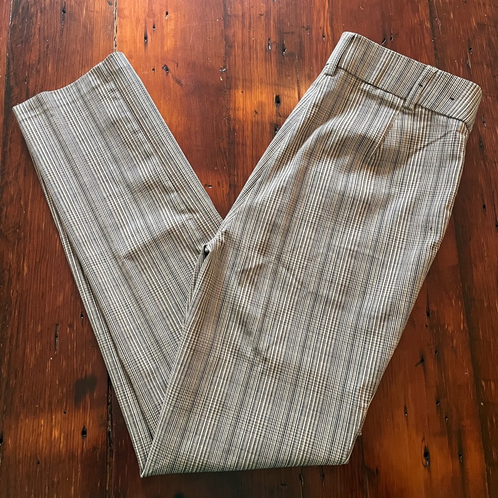 ❤️ 5/$25 NWOT Rafaella Tan and Blue Cropped Ankle Pants for Effortless Style